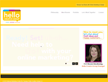 Tablet Screenshot of hellocreativegroup.com